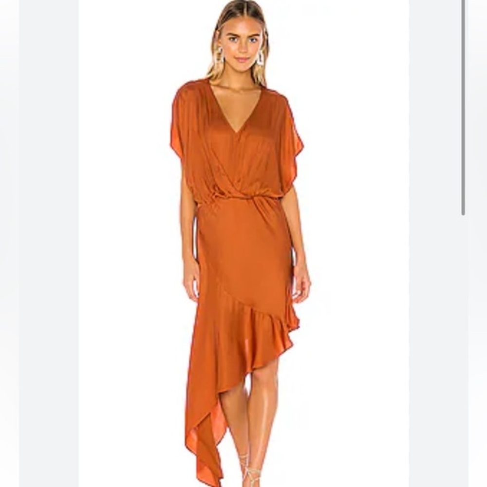 X REVOLVE Theia Dress in Copper
Young, Fabulous & Broke nwot 
Copper. NWOT